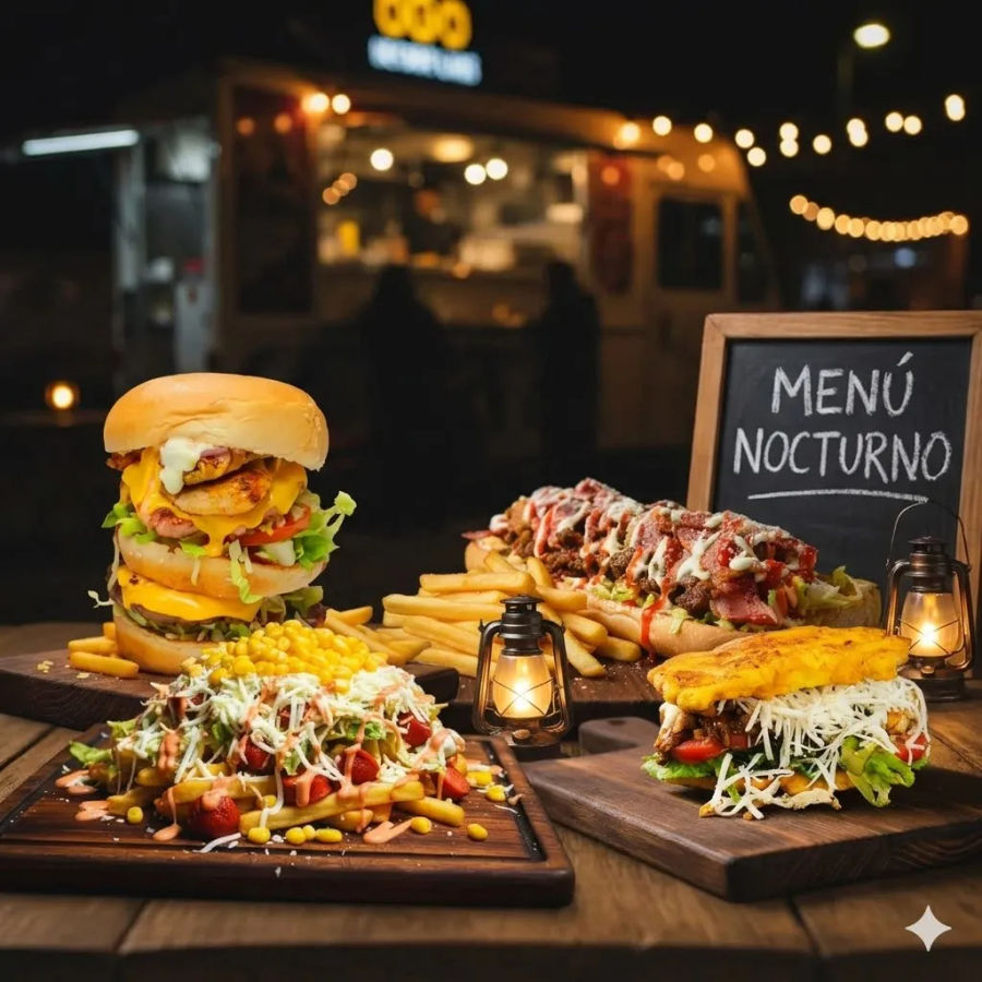 Interfaz del Menú Digital interactivo de Mega Burger 507