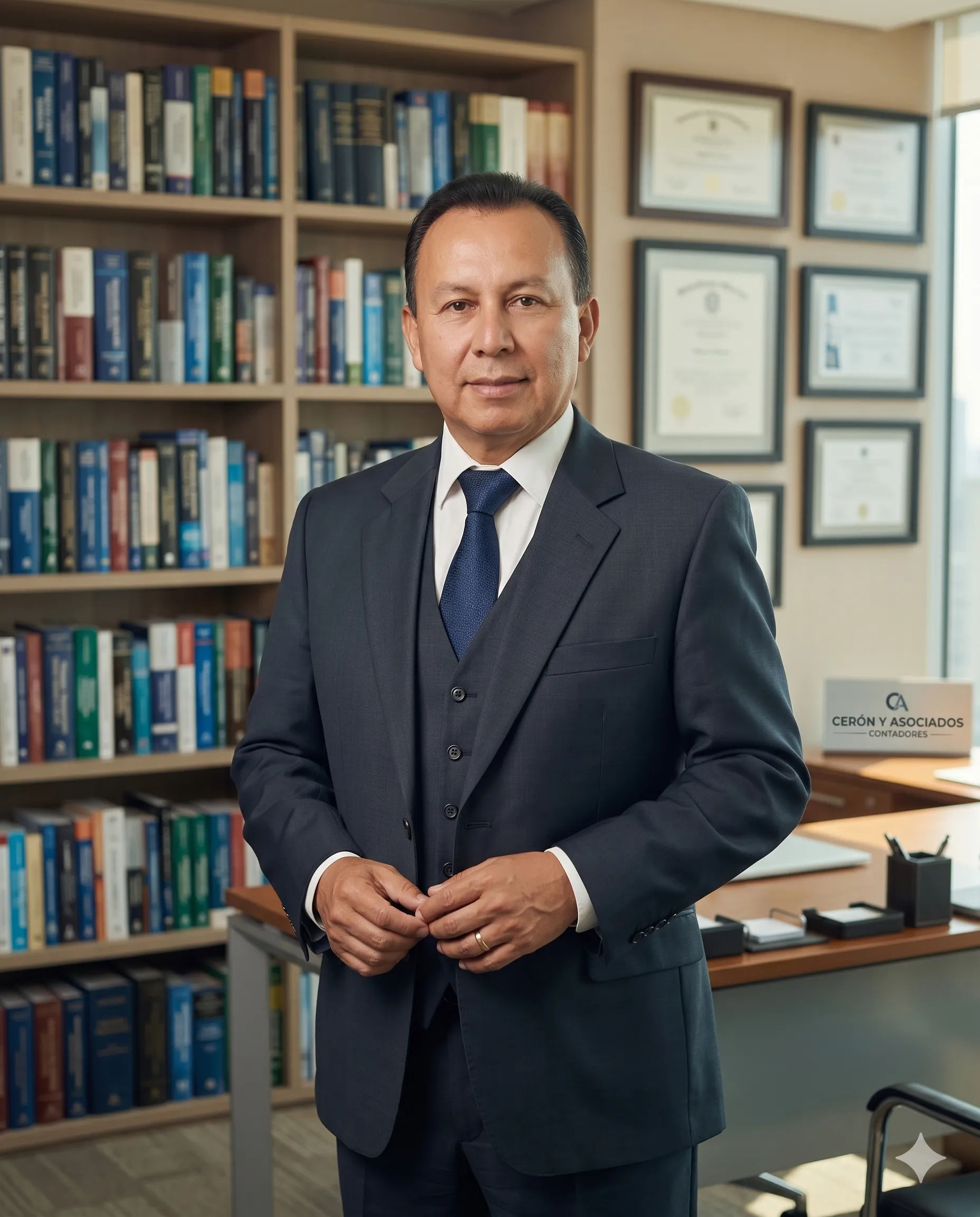 Retrato profesional de Rafael Cerón, contador público y asesor tributario en Cali