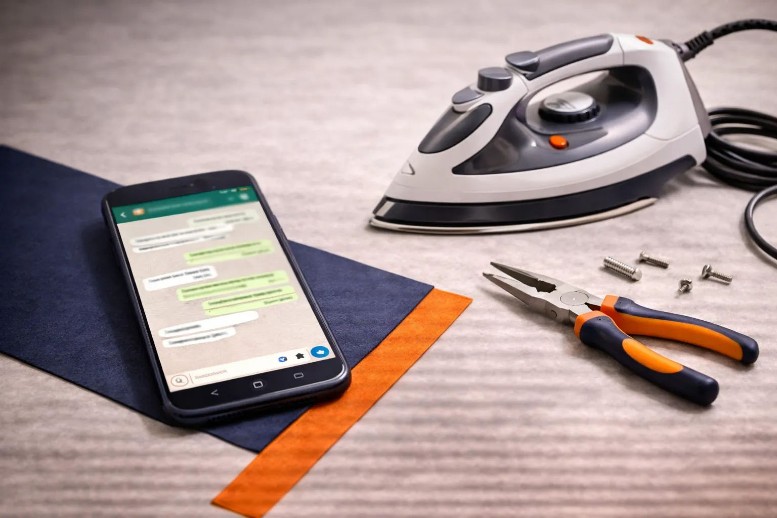 Proceso de atención por WhatsApp para reparación de electrodomésticos en Cali Oeste