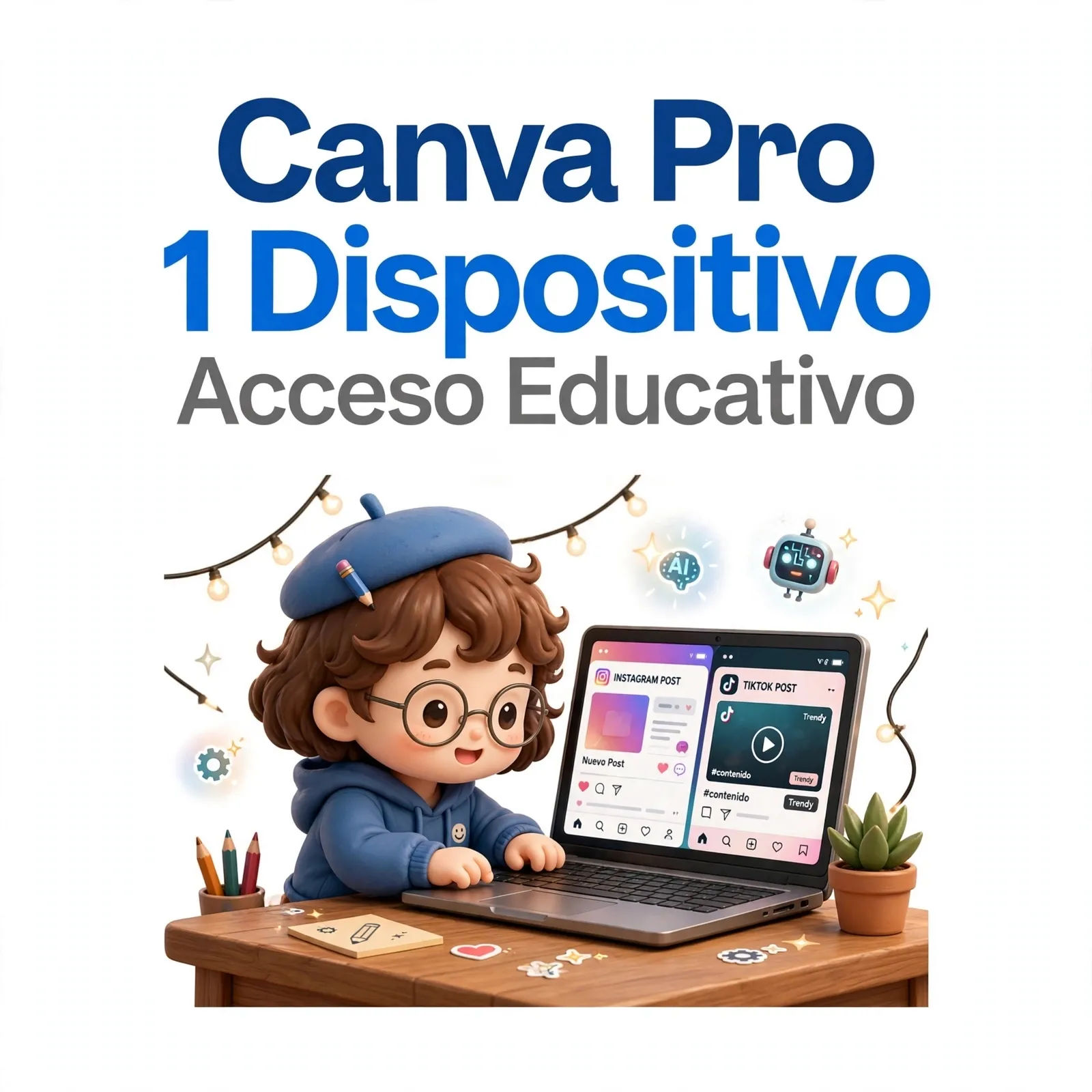 🎨 Canva Pro (1 Mes)