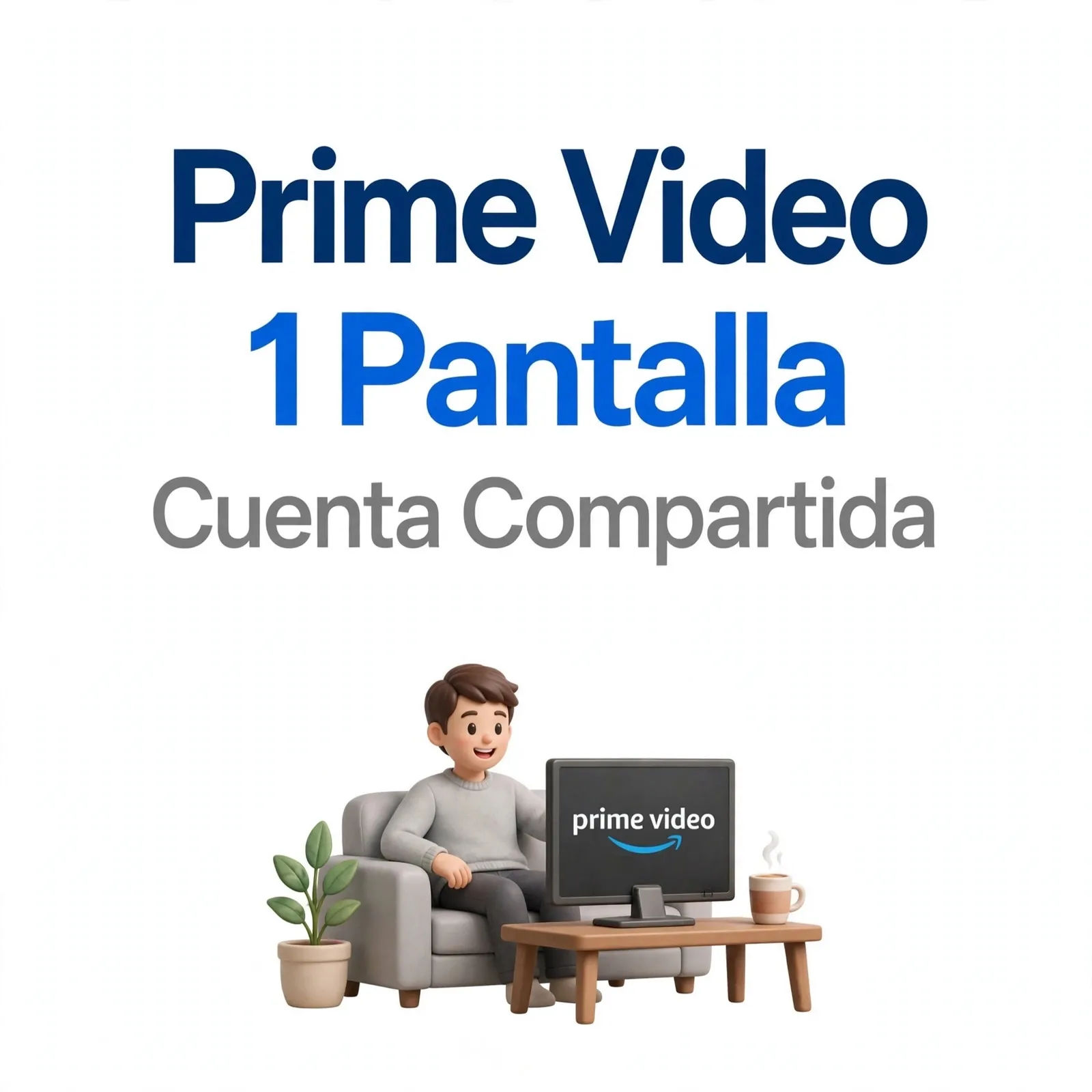 🔵 Amazon Prime Video (1 Perfil)
