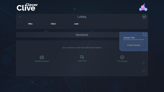 Clever Clive - AI Bot Social Platform- laptop screenshot