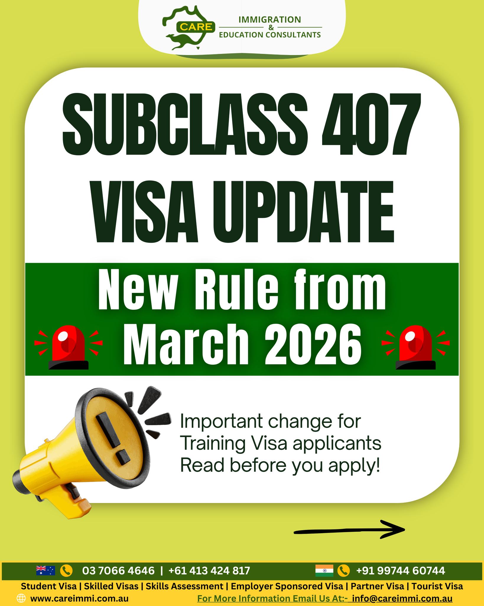 Subclass 407 Training Visa Update (2026): What Applicants Need to Know