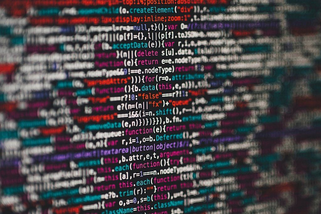 Lines of computer code on a screen