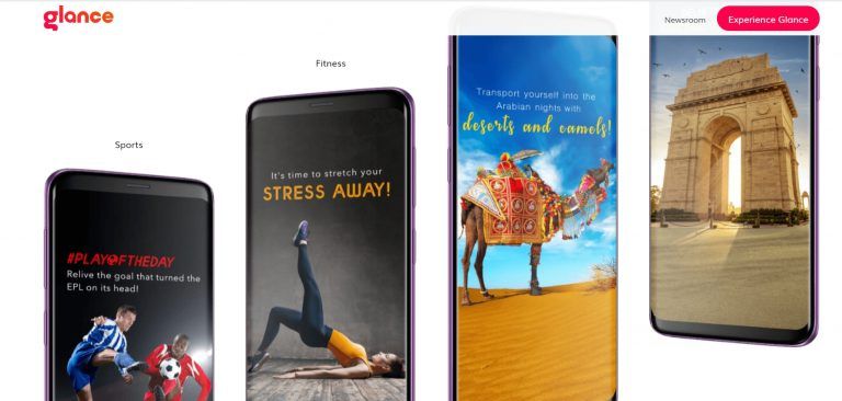 Glance is an app that works on locked screens