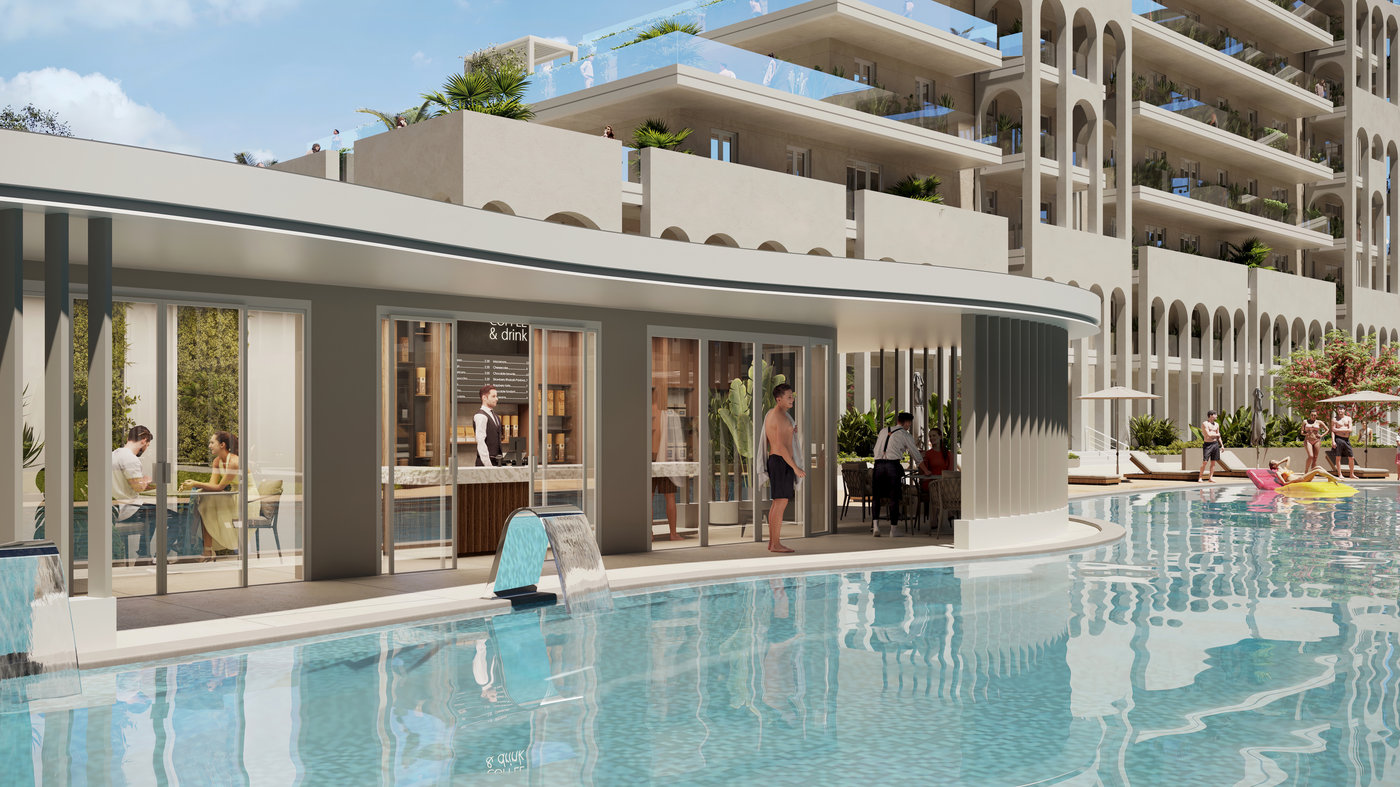 Sun Garden — архитектура комплекса, архитектурная визуализация