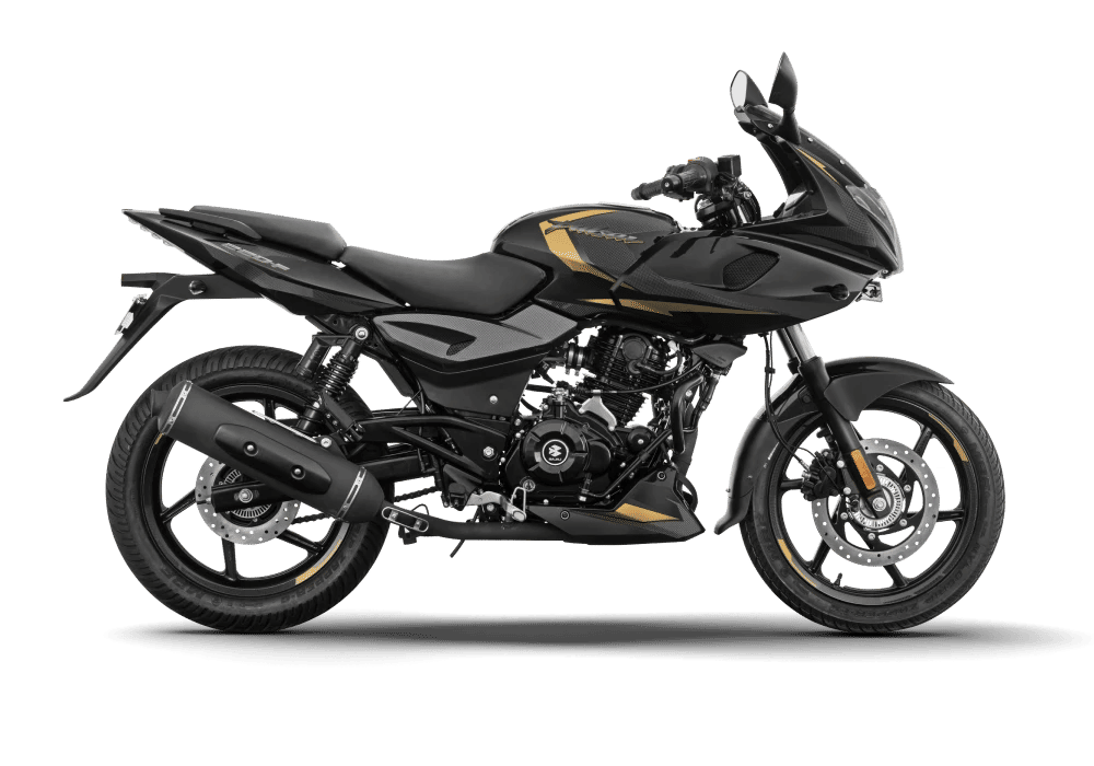 Bajaj Pulsar 220F in Black Gold motorcycle image