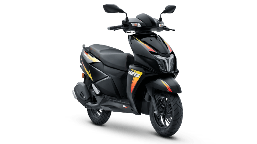 TVS NTORQ 125 in Midnight Black motorcycle image