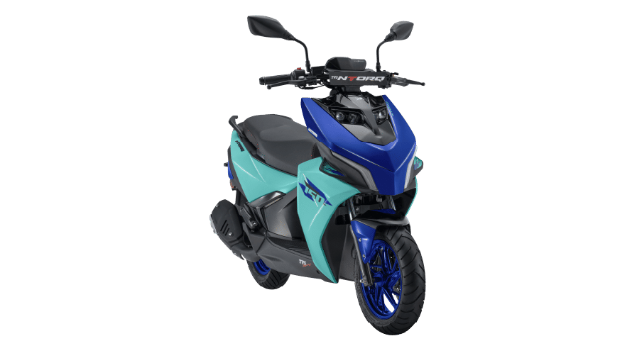 TVS NTORQ 150 in Turbo Blue motorcycle image