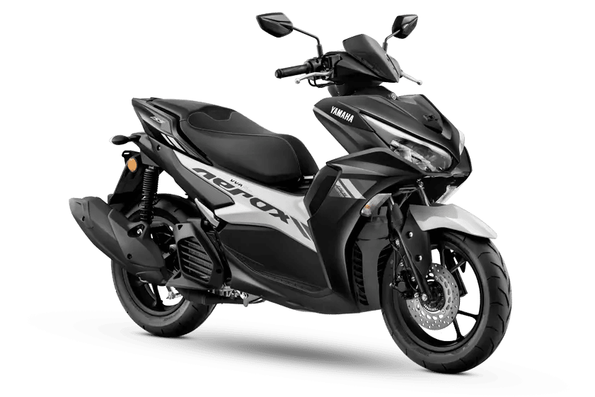 Yamaha Aerox 155 in Metallic Black motorcycle image