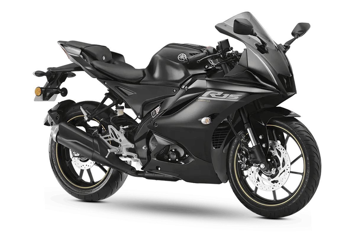 Yamaha R15 V4 in Metallic Black motorcycle image
