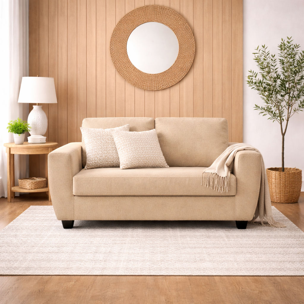 Aston Beige Sofa |2 Seater | Elitrus