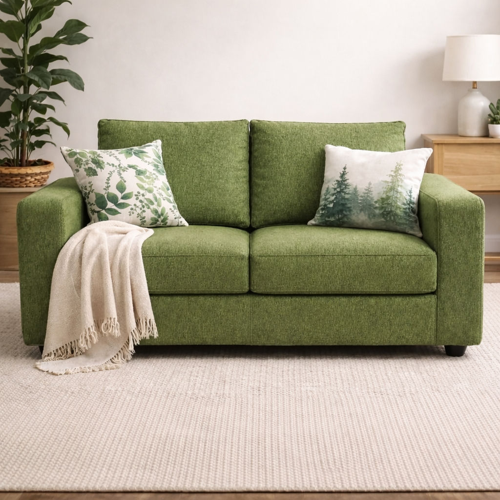 Klassik Green 2 Seater Sofa by Elitrus