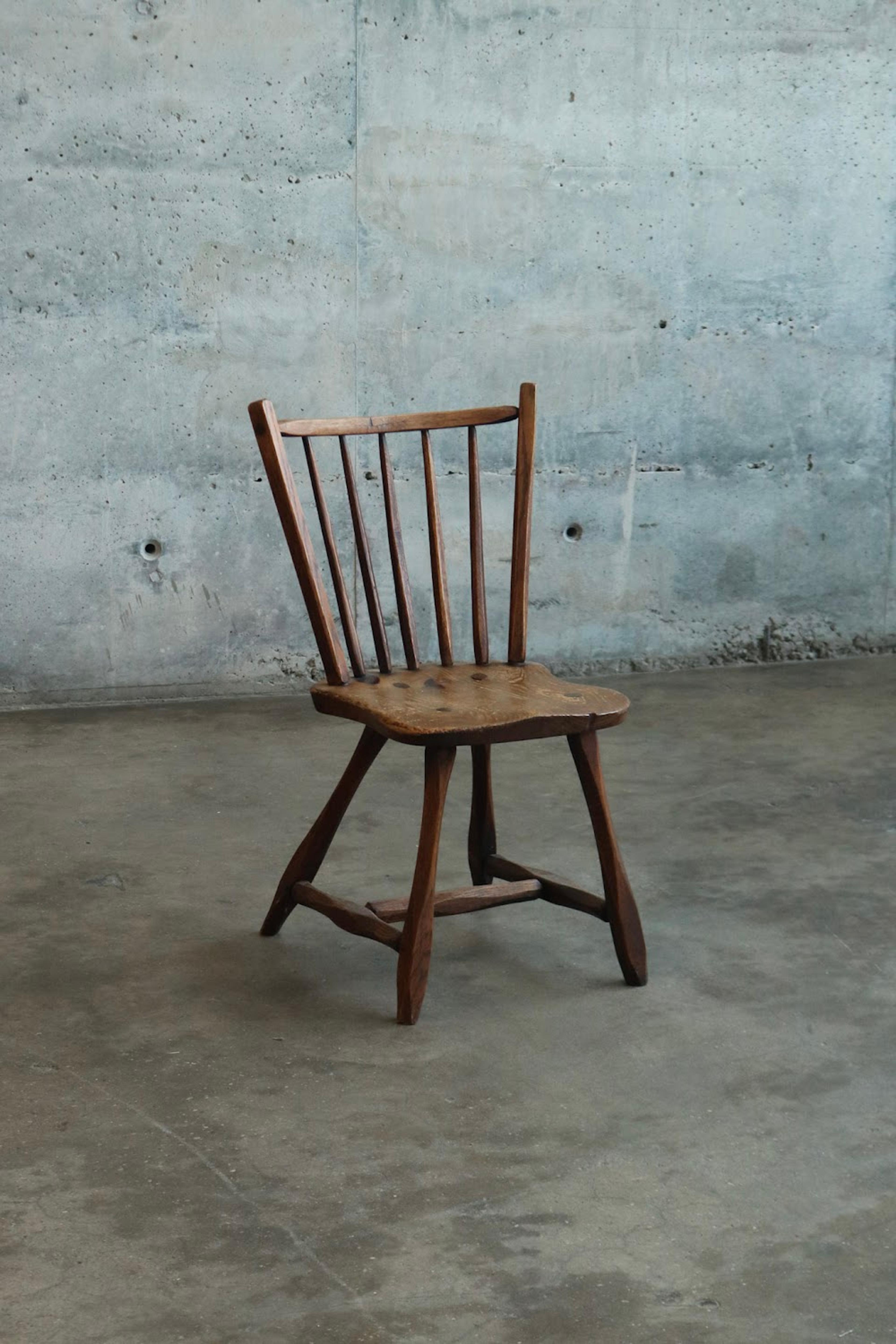 Vintage Antique English Colonial Wood Side Chair