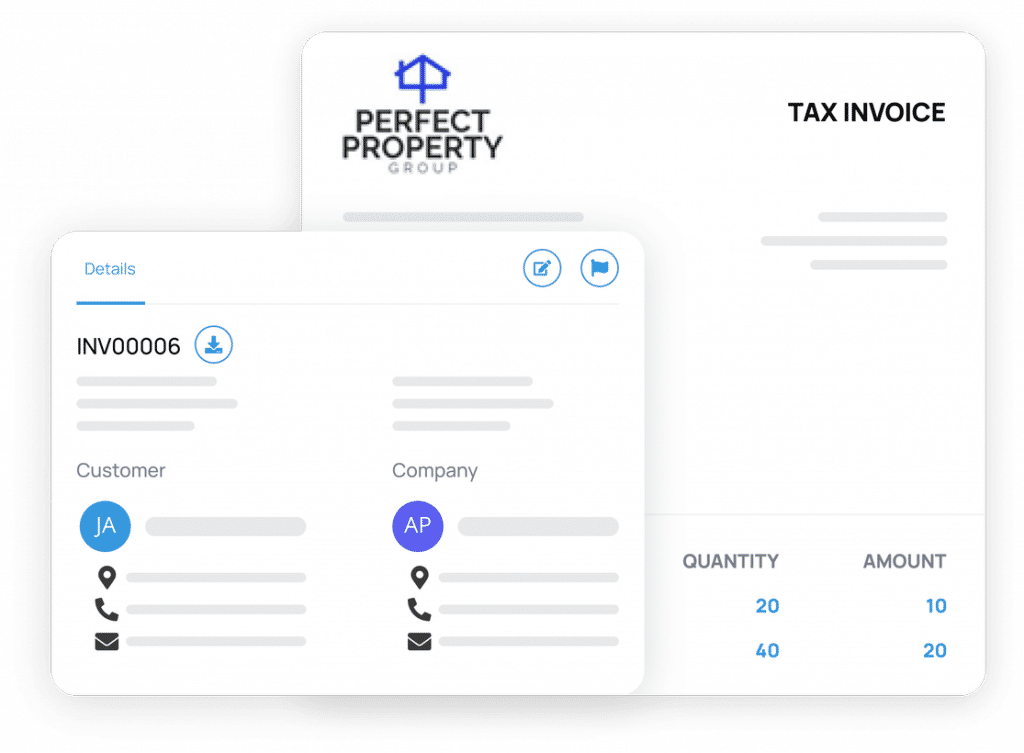 Personalised tax invoice