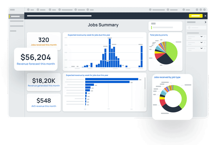 FIELD MANAGEMENT BUSINESS INTELLIGENCE screen illustration
