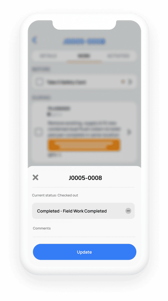 Field app - Completed field work