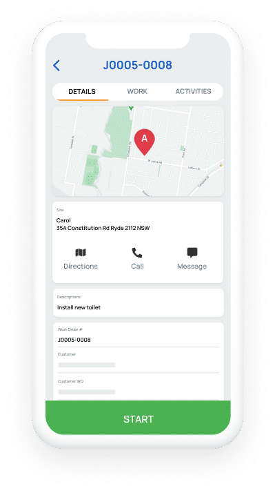Field app - Job details