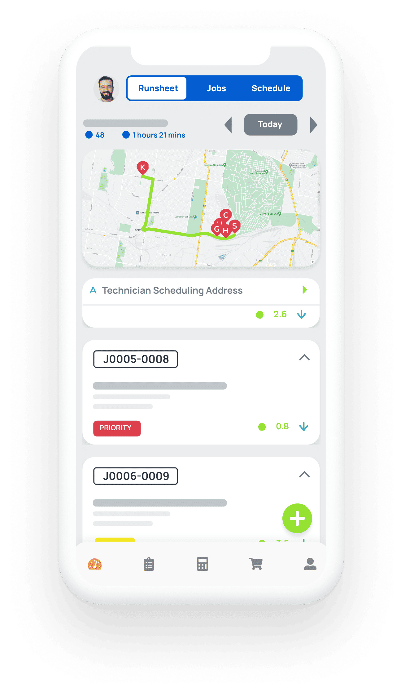 Field app - Runsheet
