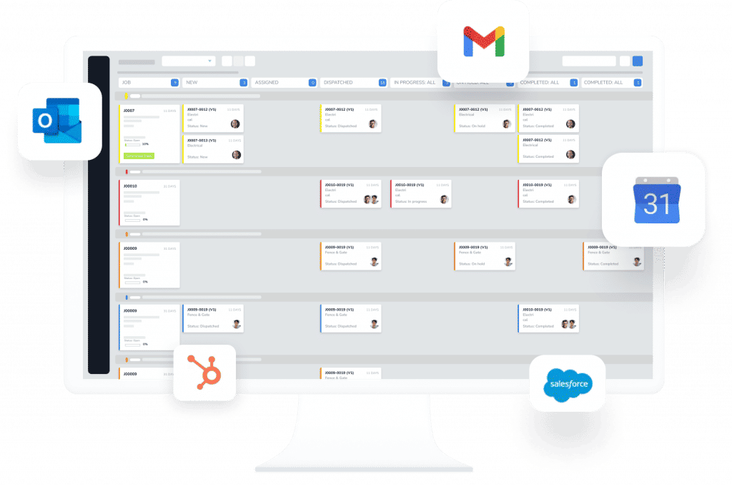 Image with third party apps that link to WorkBuddy