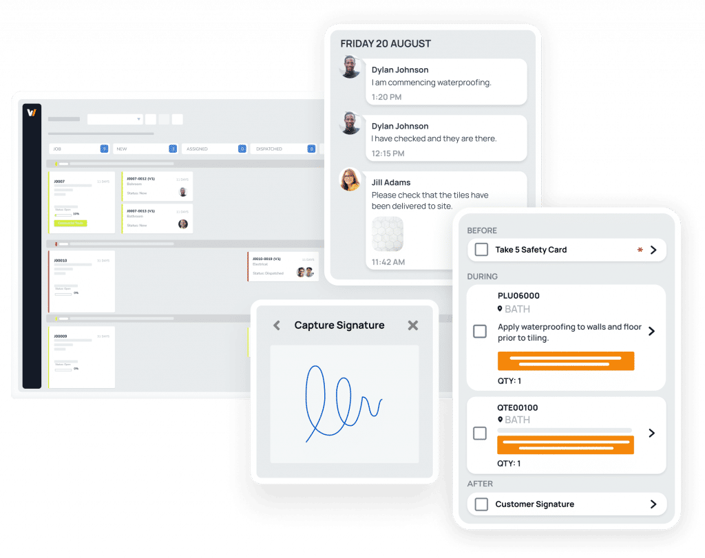 Track and complete jobs
