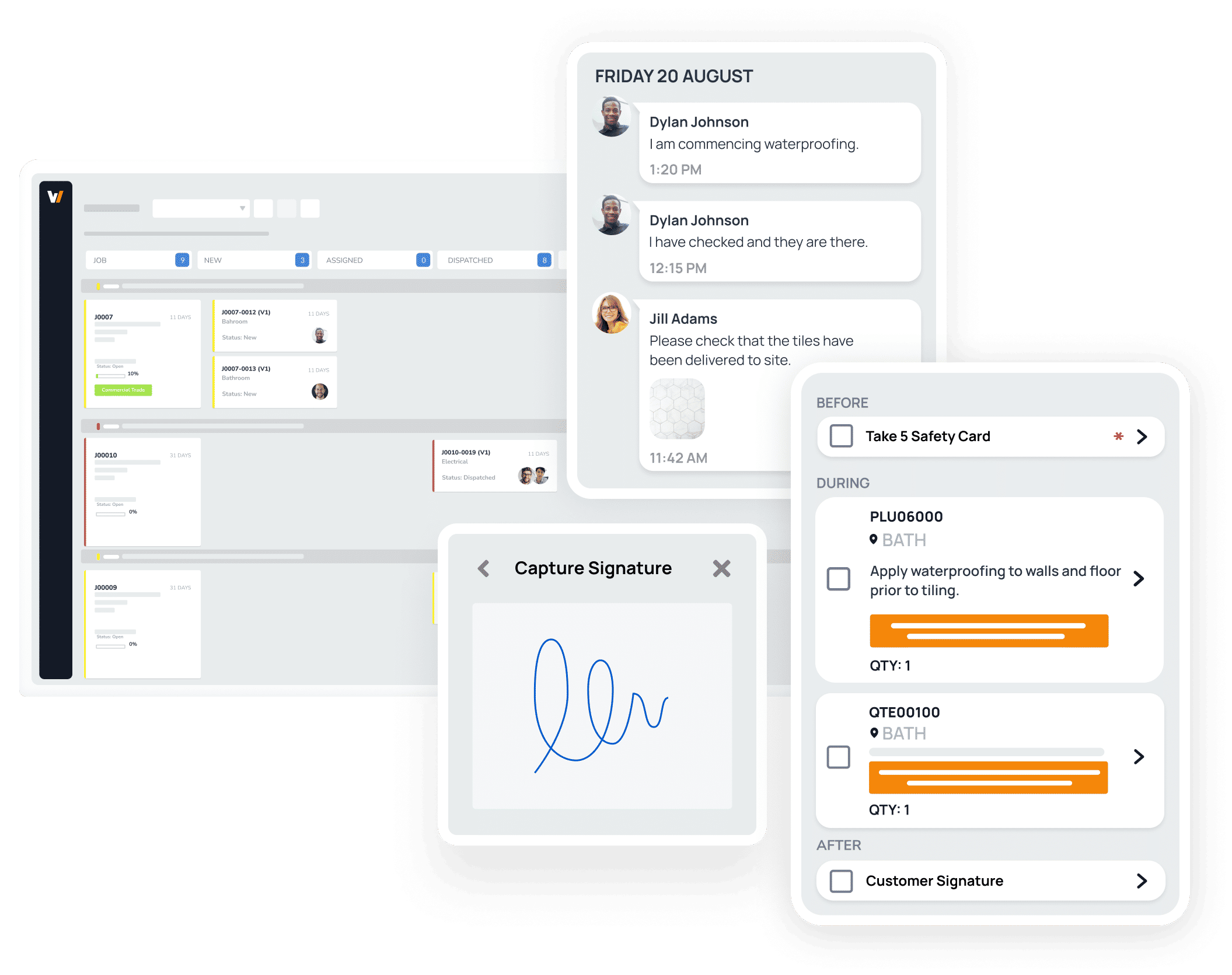 Track and complete jobs