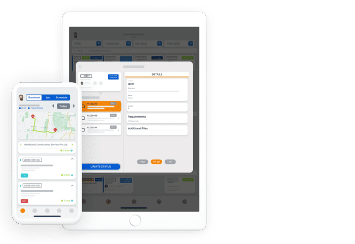 Compatible on Android and iOS devices screen illustration