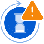 resolve workplace issues on time icon