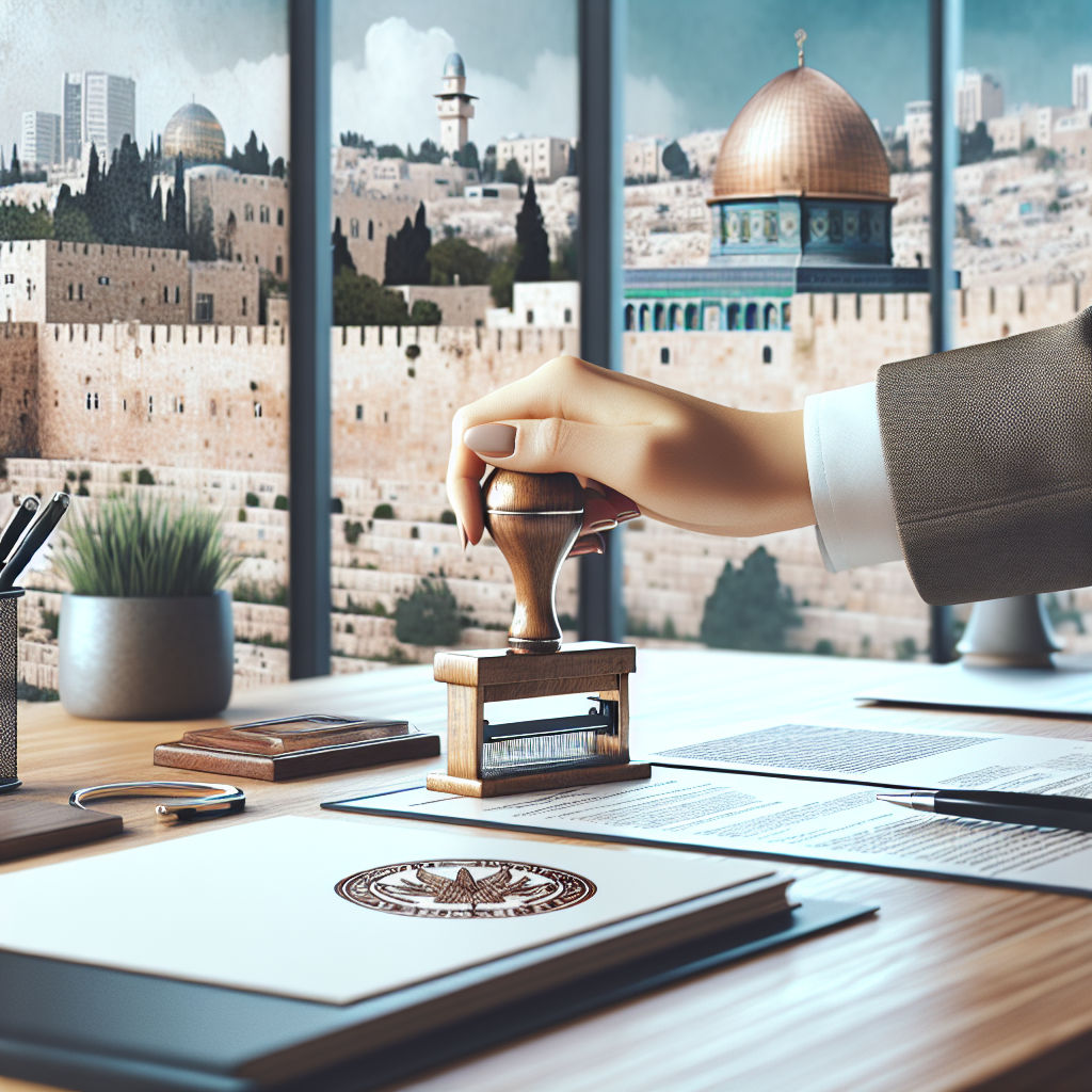 הסדרת אפוסטיל בירושלים – דוגמה / תמונה להמחשה