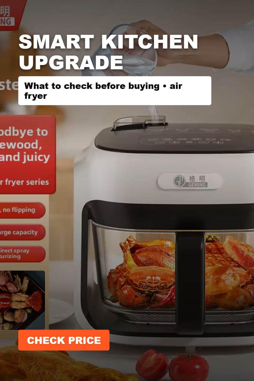 air fryer household steaming and baking integrated uncoated glass inner Review Summary: Is It Worth Considering?