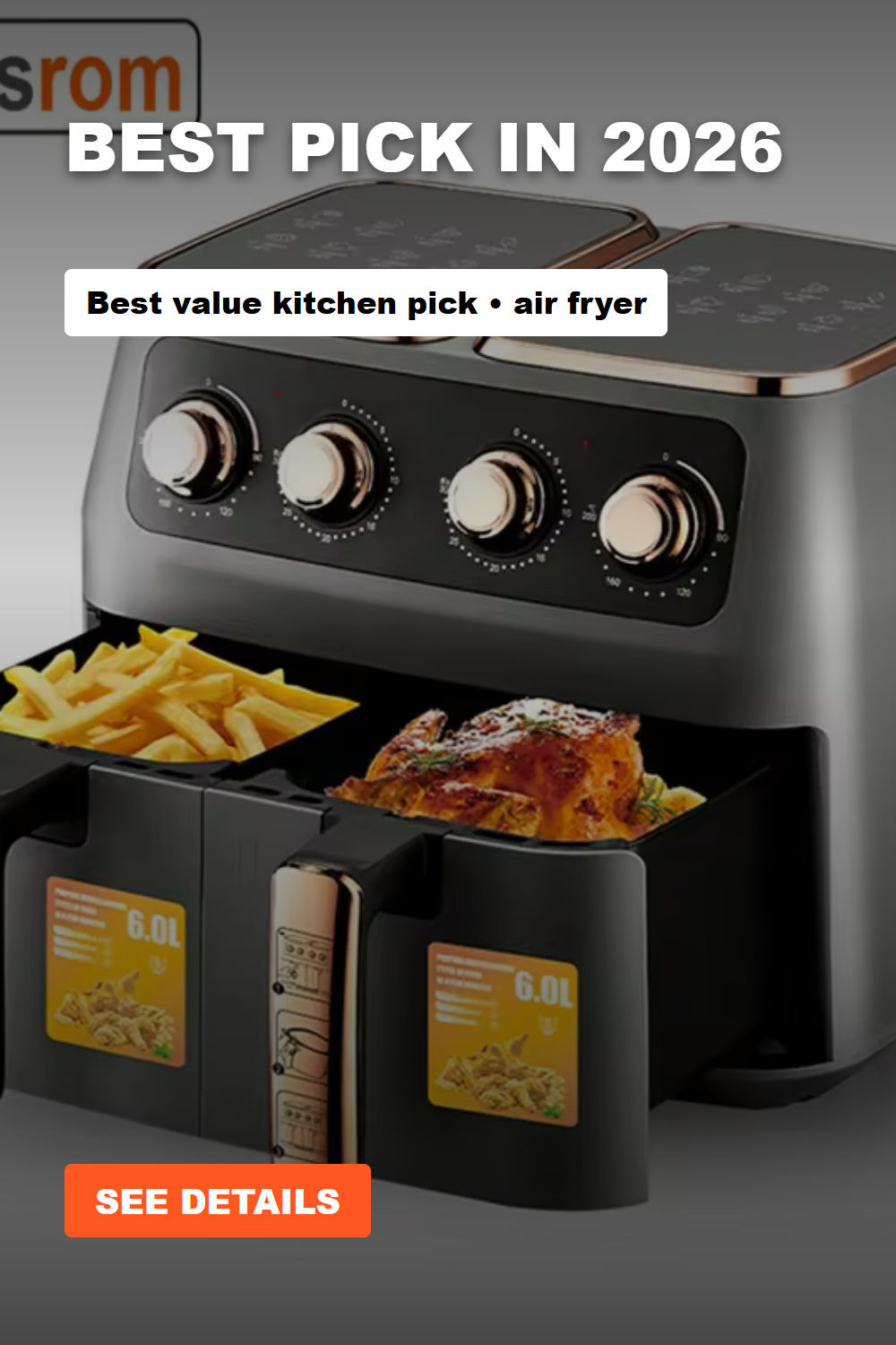 12L Air Fryer With 2 Independent Nonstick Frying Baskets Dual Buying Guide and Value Review - Best Price