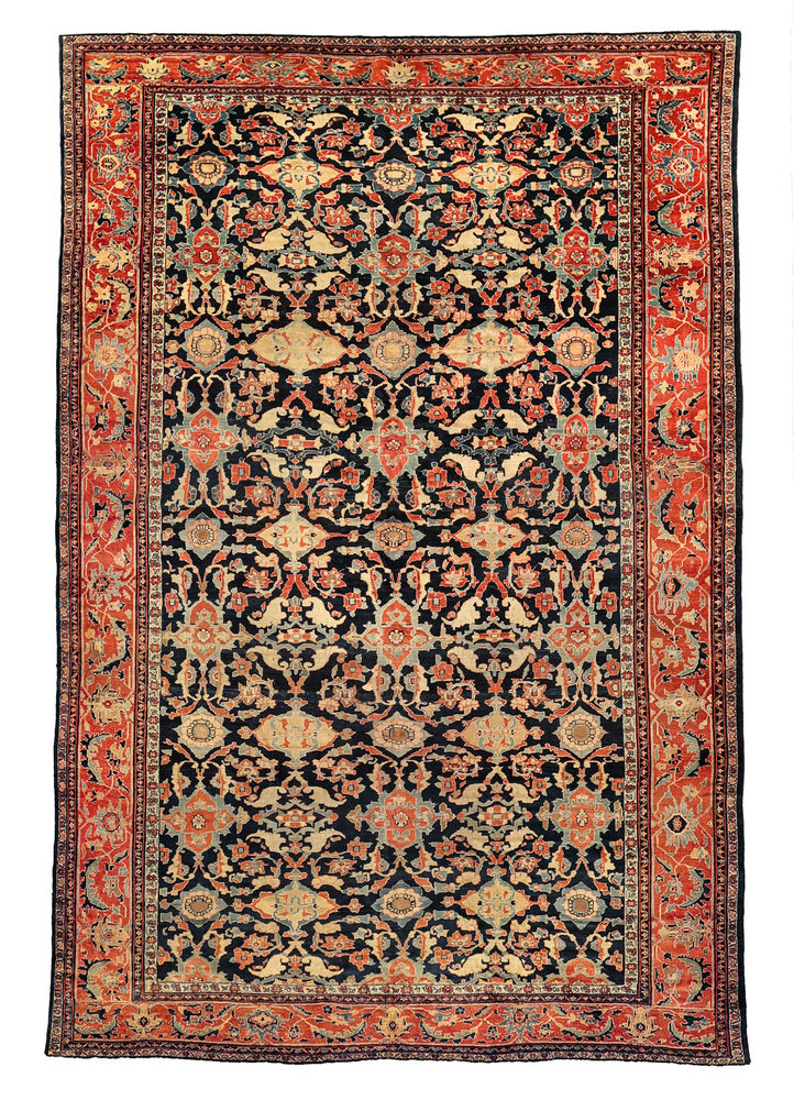 BLUE ZIEGLER MAHAL EARLY 20TH C.