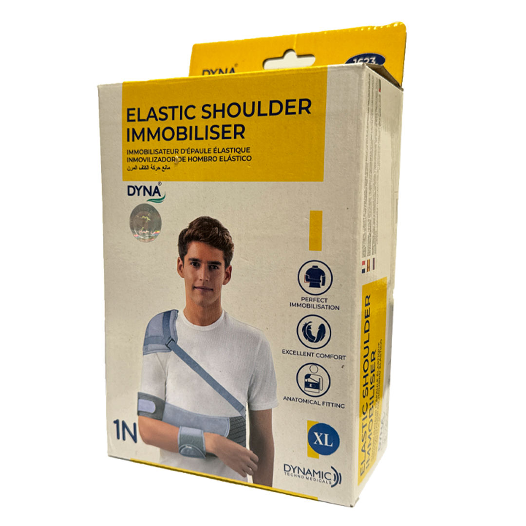 Dyna Elastic Shoulder Immobilizer Grey - XLarge, 1 EA | Adjustable Shoulder Immobilizer for Enhanced Support, Comfortable Design (1623)