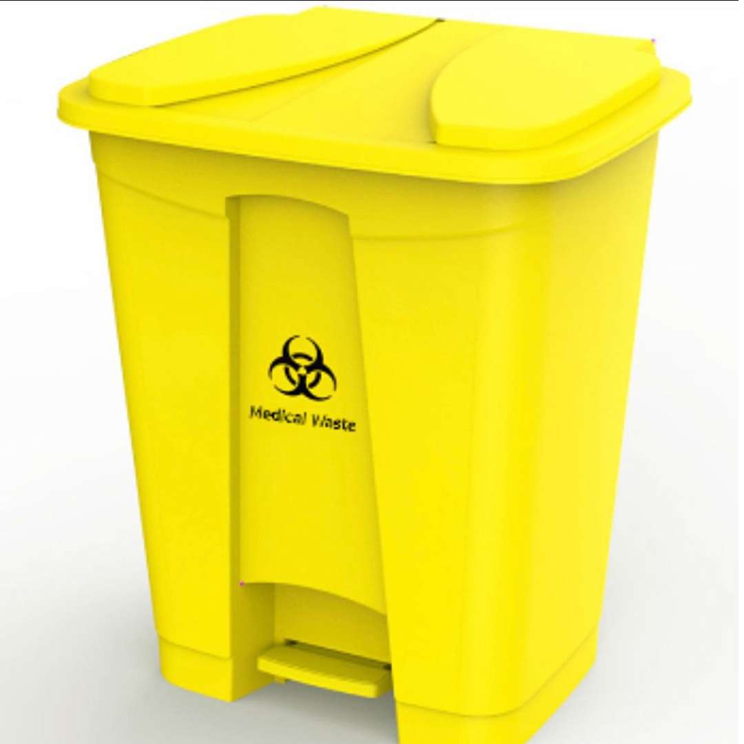 Clinmed Medical Waste Bin 30L - Yellow, 1 EA