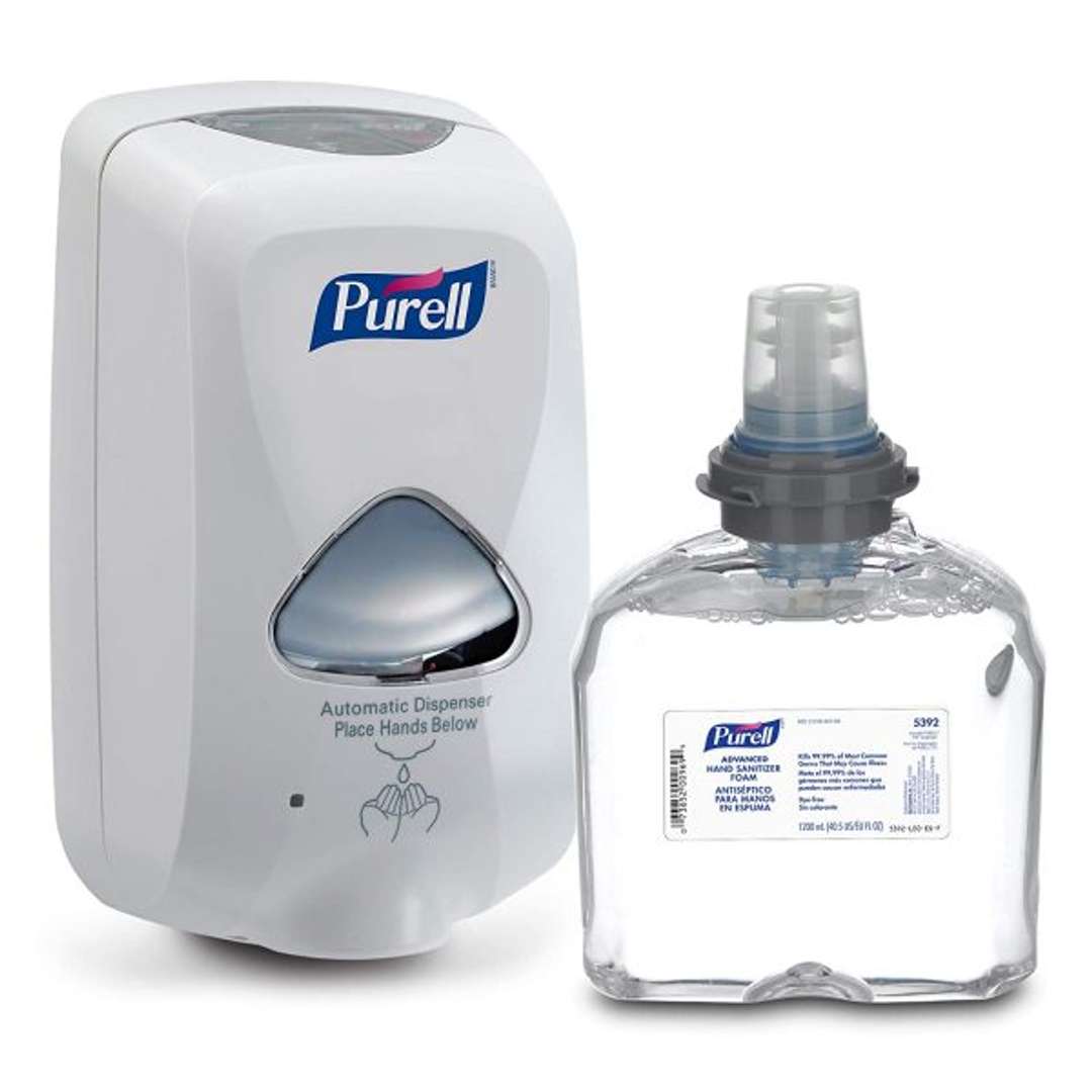 Purell TFX Starter Kit Dispensers with Hand Sanitizer Refill 1200ml