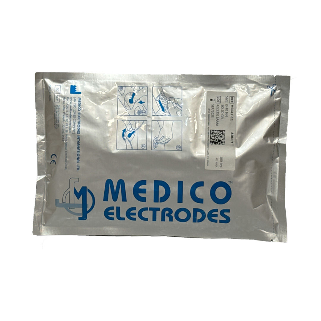 Medico ECG Electrode Adult, 40 mm, Pack of 100 (MSGLT-11)