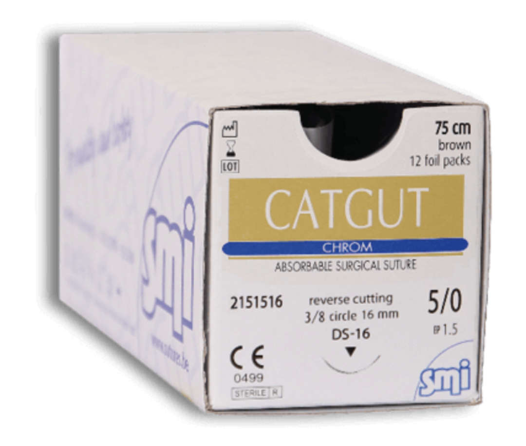 SMI Catgut Chrom Brown Sutures