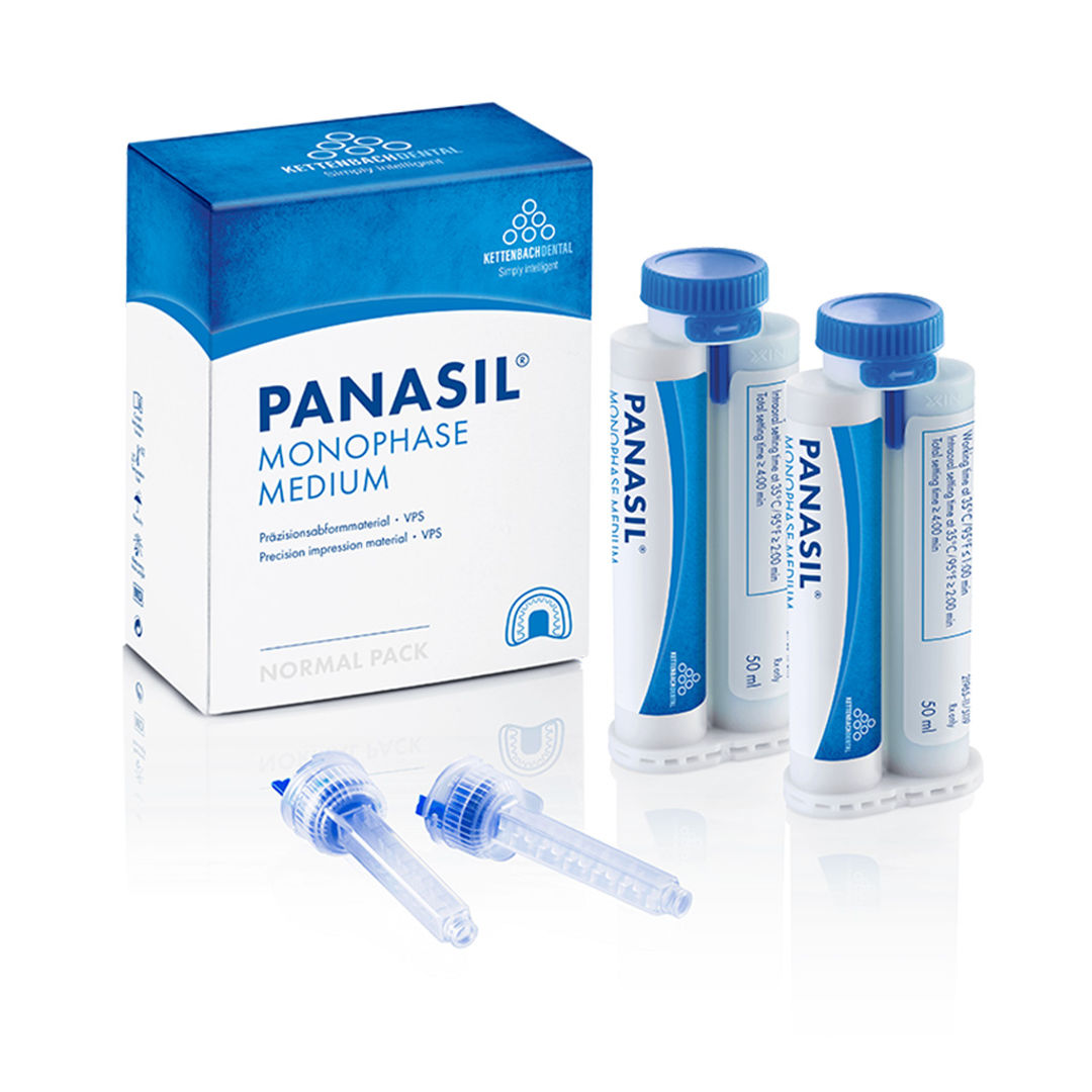 Kettenbach Panasil Monophase Medium Dental Cartridge - 100ml Regular Set (135011)