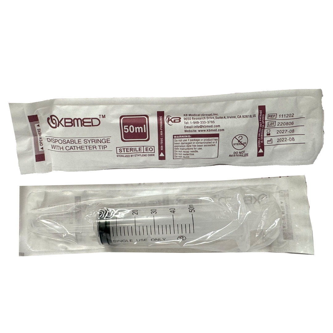 KBMED 50ml Syringe, 18G x 1.5inch - Box of 25 (111125)