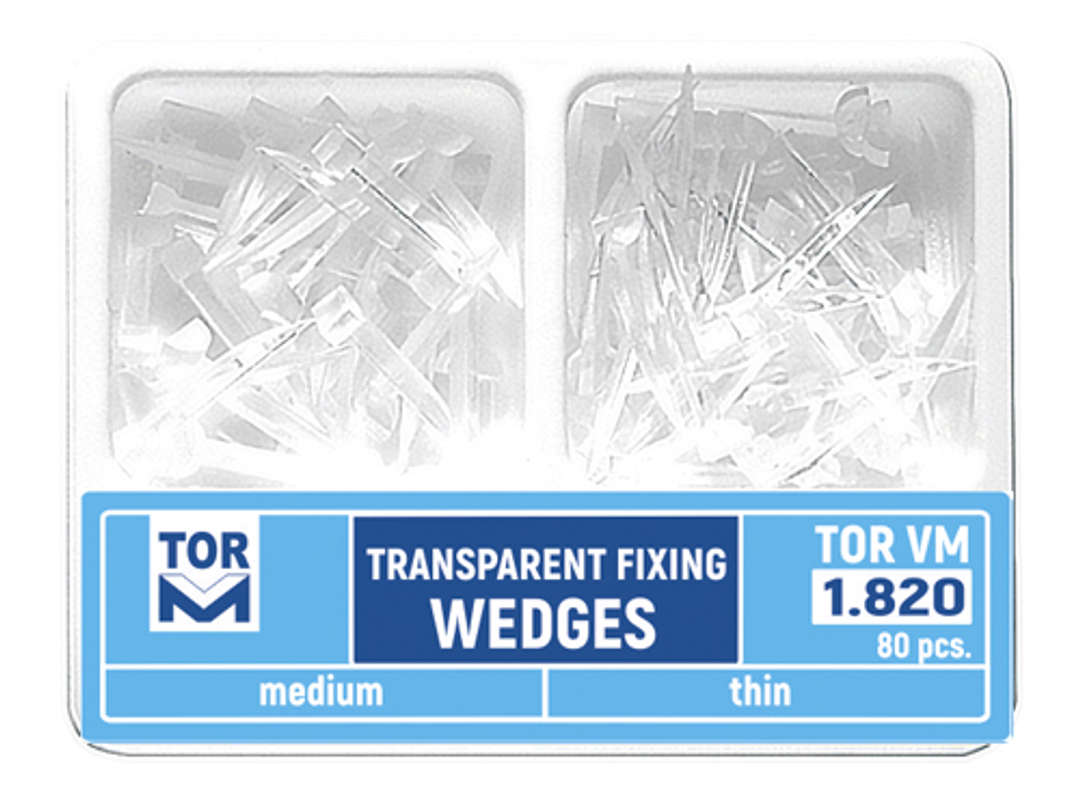 TOR Transparent Plastic Wedges 80 Pieces (1.820)