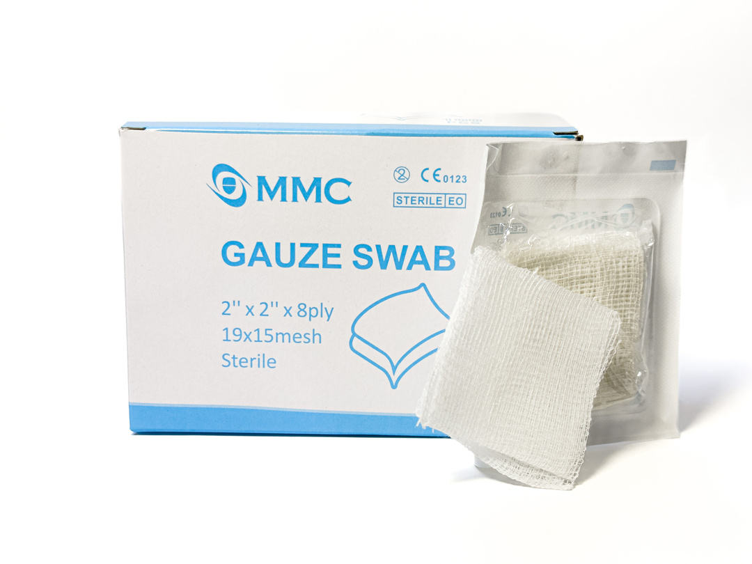 3 x  MMC Sterile Gauze Swab 2inch x 2inch x 8ply 100 Pieces/Box (GENC-1109)