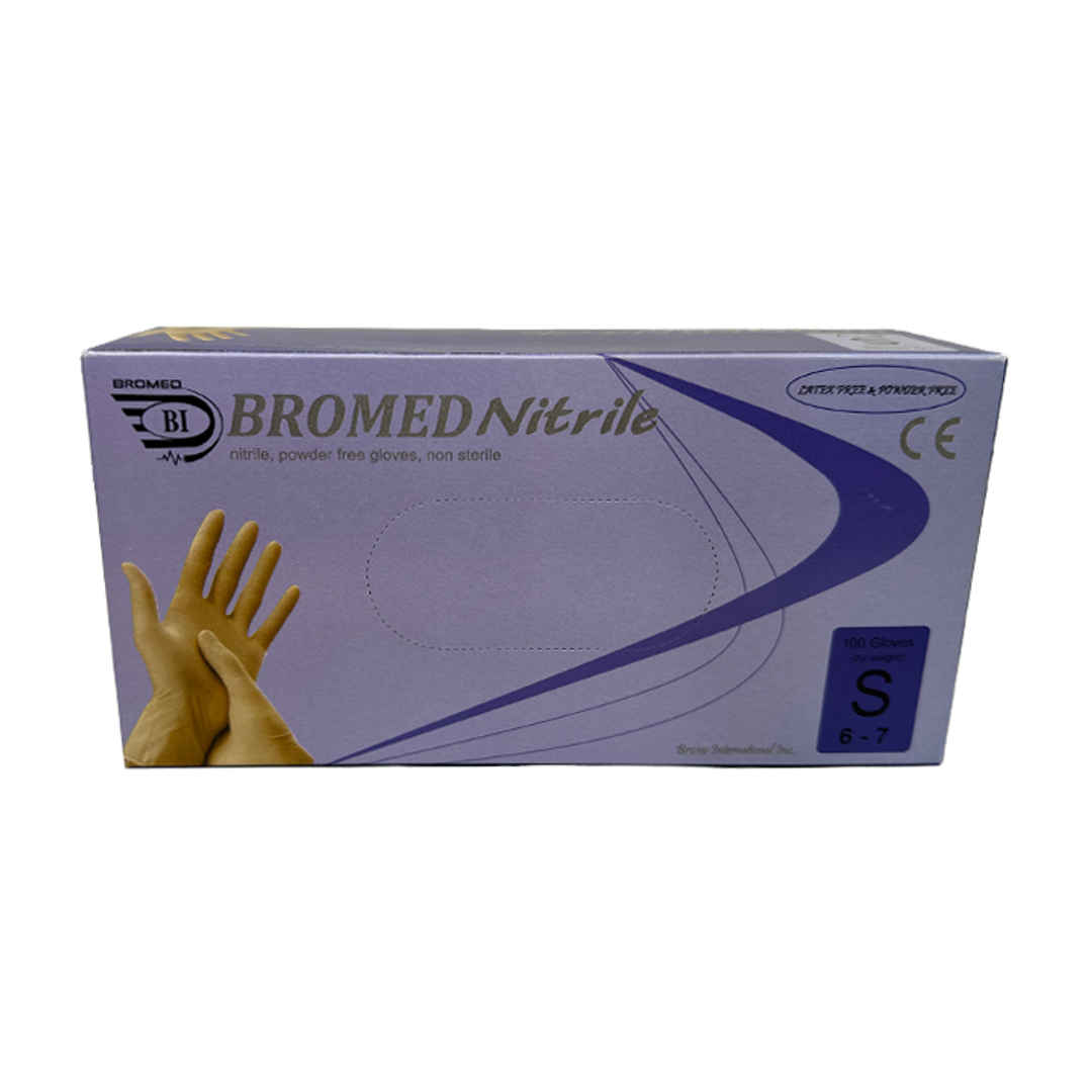 Bromed Nitrile Gloves Large Pack of 100