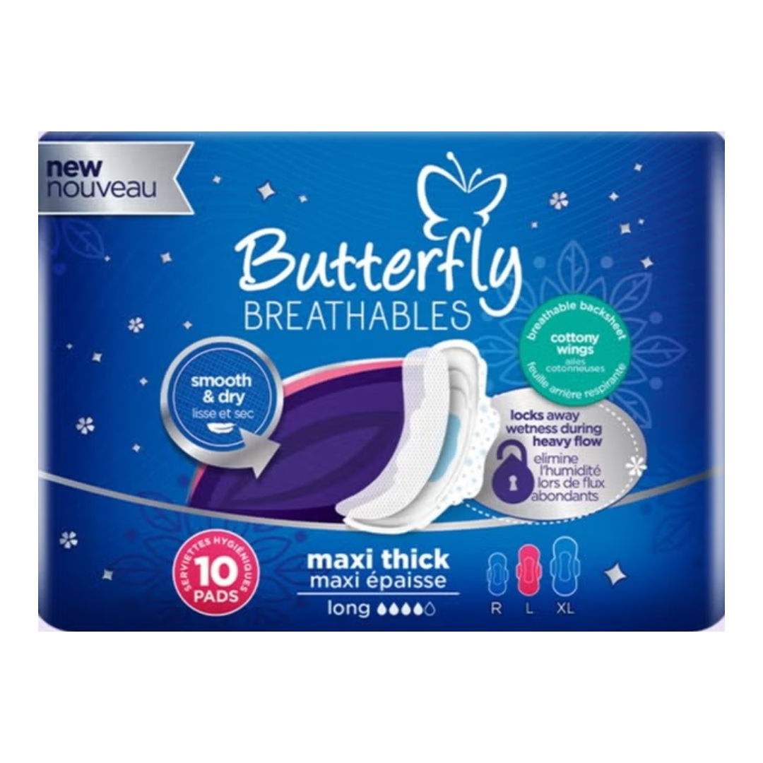 Butterfly Maxi Dry And Smooth Large - Pack Of 10