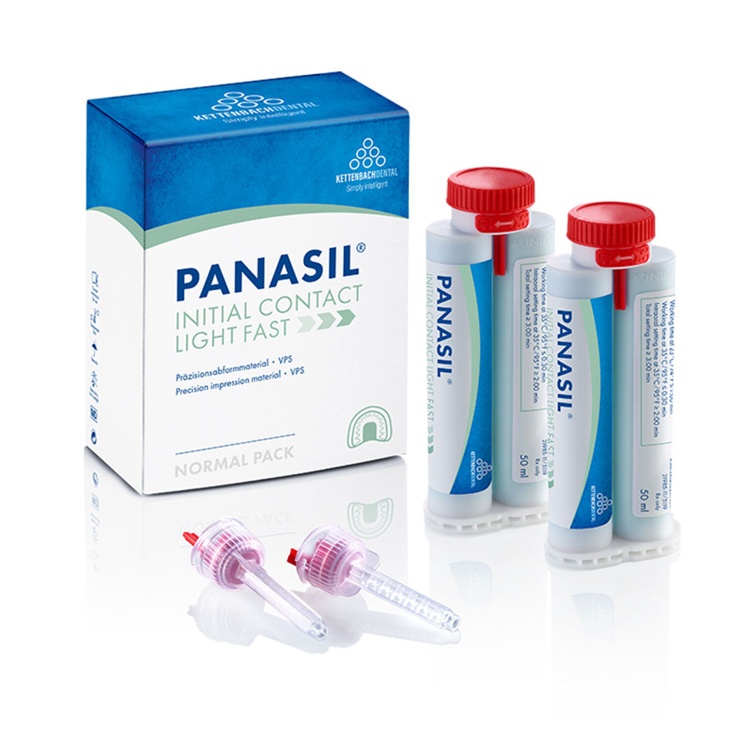 Kettenbach Panasil Initial Contact Light Dental Cartridge - 100ml Fast Set (13471)