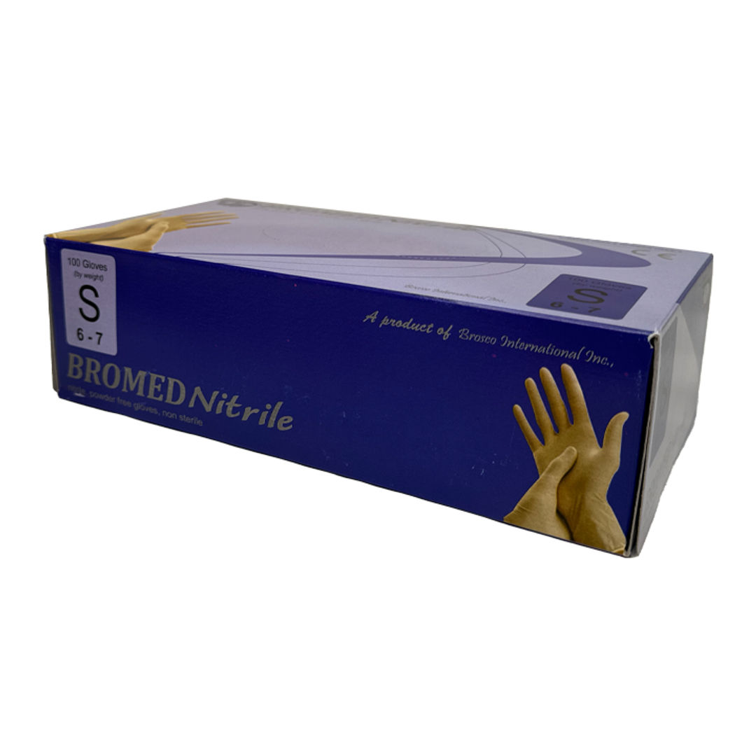 Bromed Nitrile Gloves Large Pack of 100