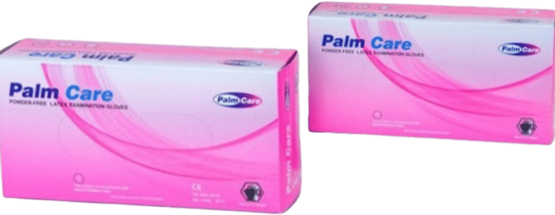 Palm Care Latex Powder Free Gloves - Medium Pack of 100