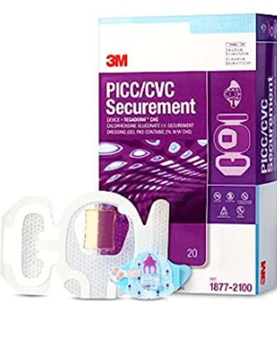 3M PICC/CVC Device + Tegaderm CHG Dressing 1879R-2100, Dressing