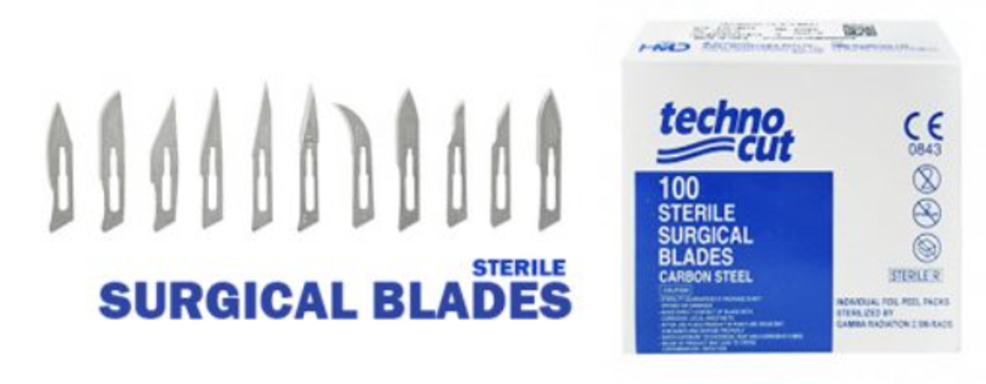 HMD Techno Cut Surgical Blade - GV 12 Pack of 100