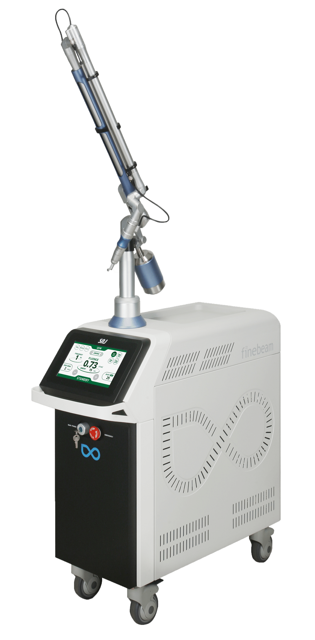 Finebeam Qplus : Q-Switched & Long Pulsed : YAG Laser