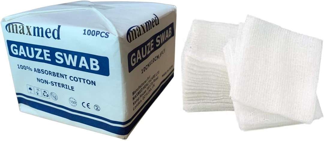 Maxmed Non-Sterile Gauze Pad for Wound Dressing 10cm x 10cm x 8ply